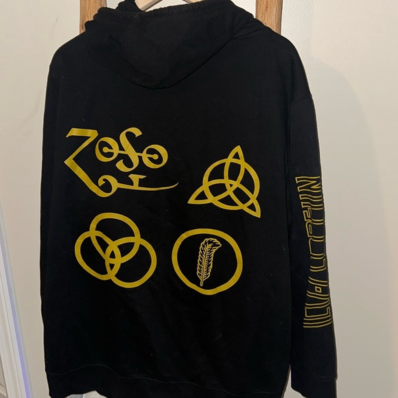 RARE Vintage LED Zeppelin 1990s Concert Zip Up hoodie